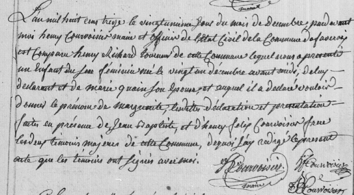 naissance Marguerite